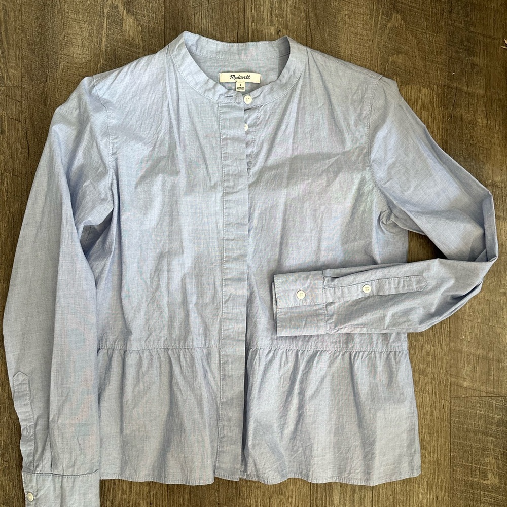 Madewell Light Blue women’s Button Down Shirt